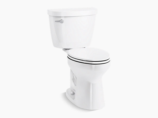 Elongated 1 28 Gpf Chair Height Toilet, Kohler Cimarron Comfort Height Round Front Chair Toilet Bowl Only